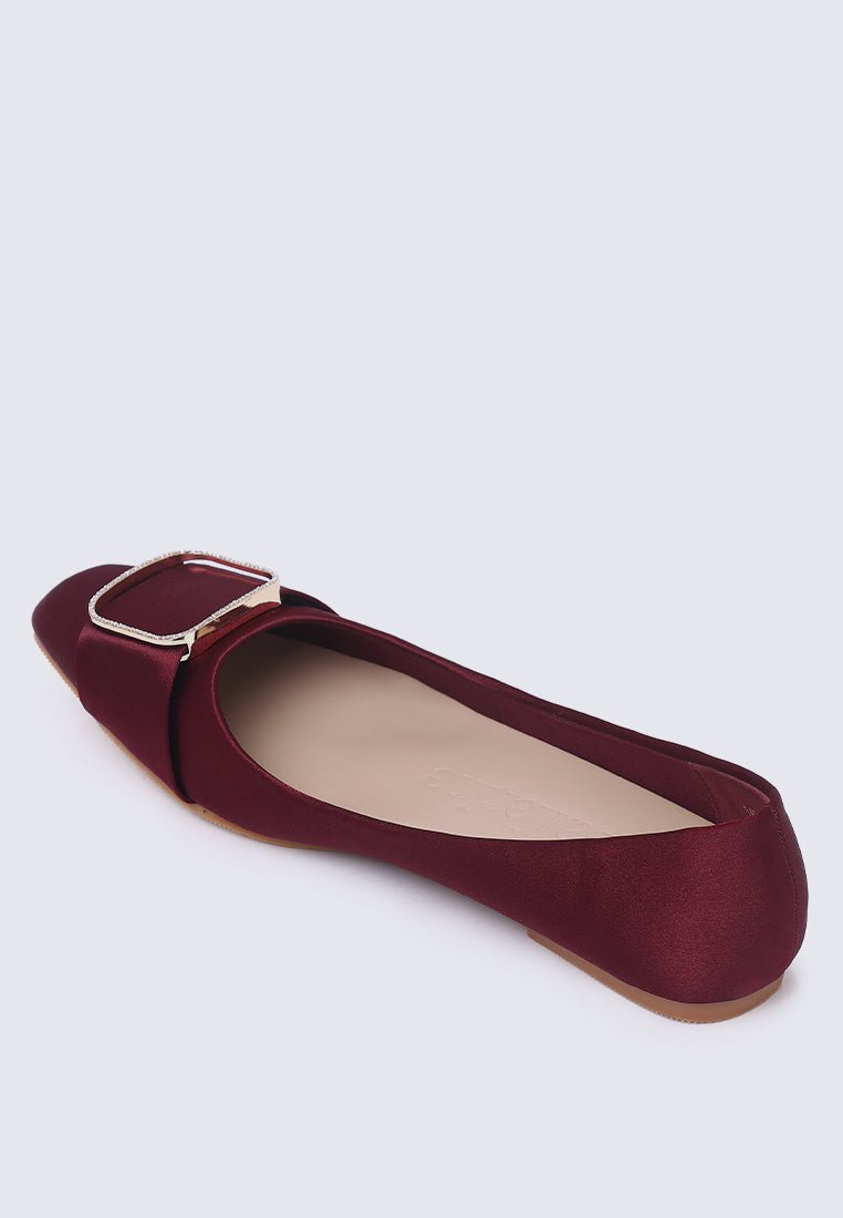 Emilie Comfy Ballerina In Maroon - myballerine