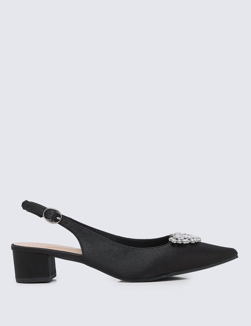 Esme Comfy Heels In Black - myballerine