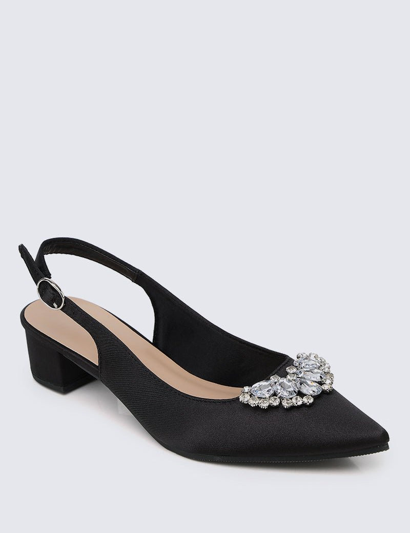 Esme Comfy Heels In Black - myballerine