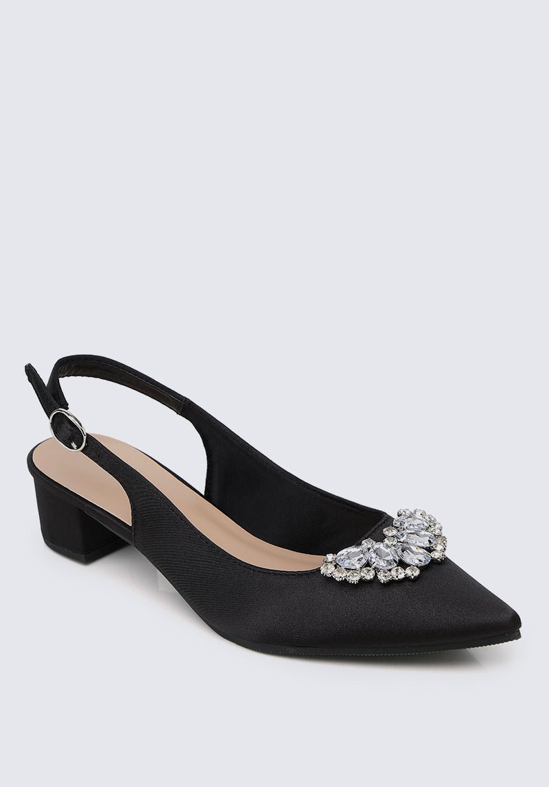 Esme Comfy Heels In Black - myballerine