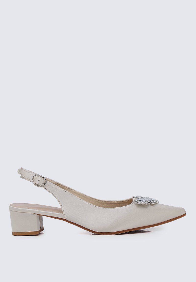 Esme Comfy Heels In Champagne - myballerine