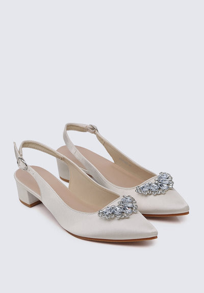 Esme Comfy Heels In Champagne - myballerine