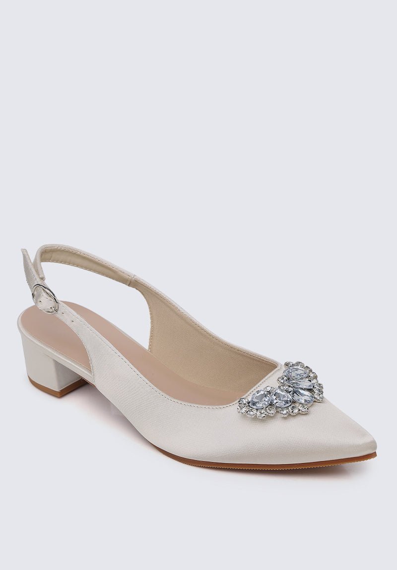 Esme Comfy Heels In Champagne - myballerine