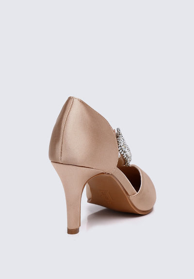 Everly Comfy Heels In Rose Gold - myballerine