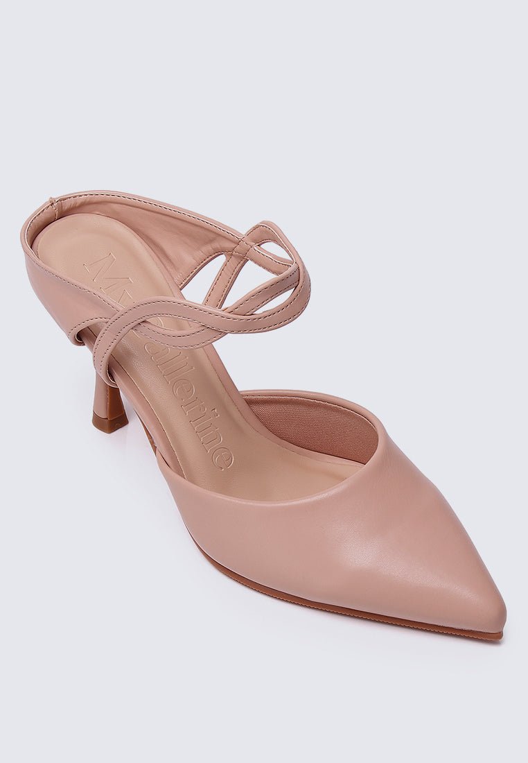 Gabriella Comfy Mules In Blush - myballerine