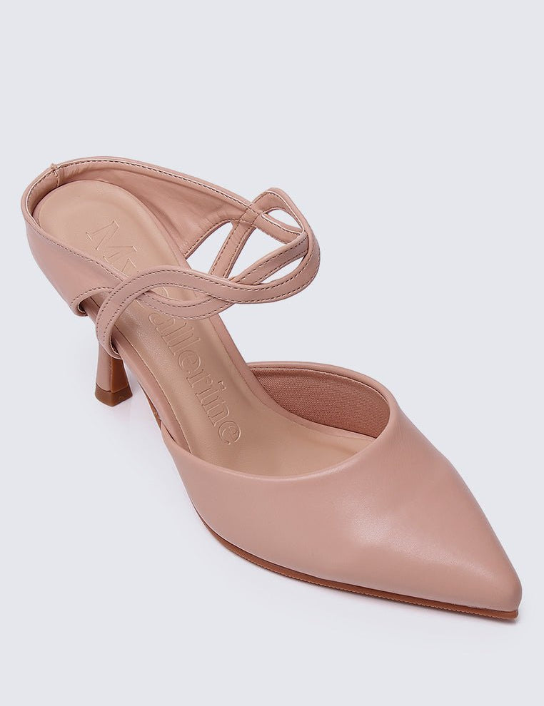 Gabriella Comfy Mules In Blush - myballerine