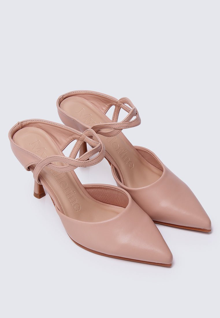 Gabriella Comfy Mules In Blush - myballerine