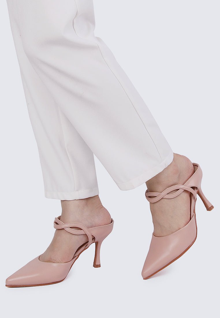 Gabriella Comfy Mules In Blush - myballerine