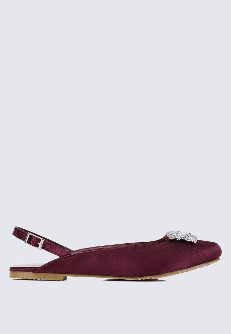 Gemie Comfy Ballerina In MaroonShoes - myballerine