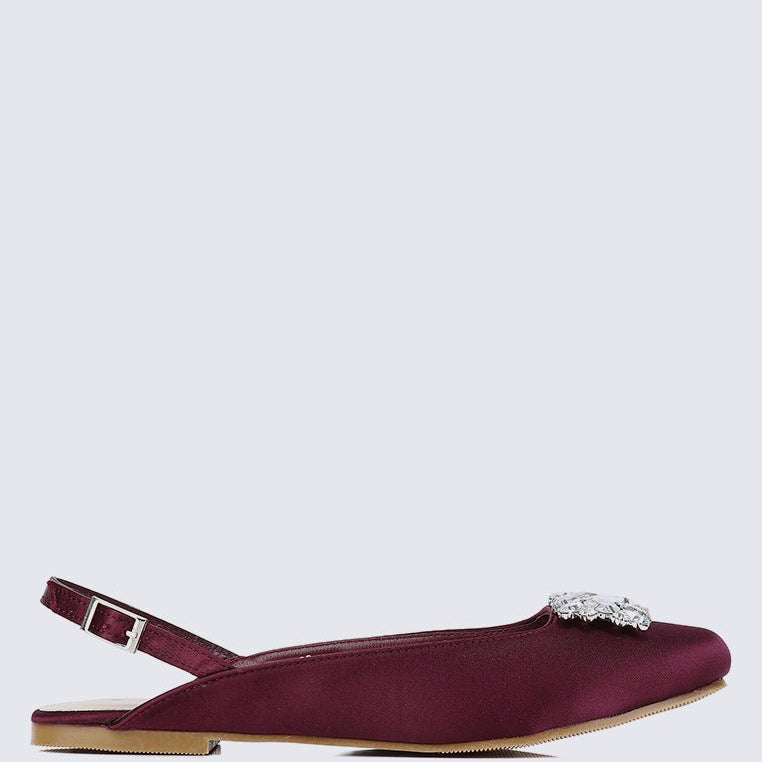 Gemie Comfy Ballerina In MaroonShoes - myballerine