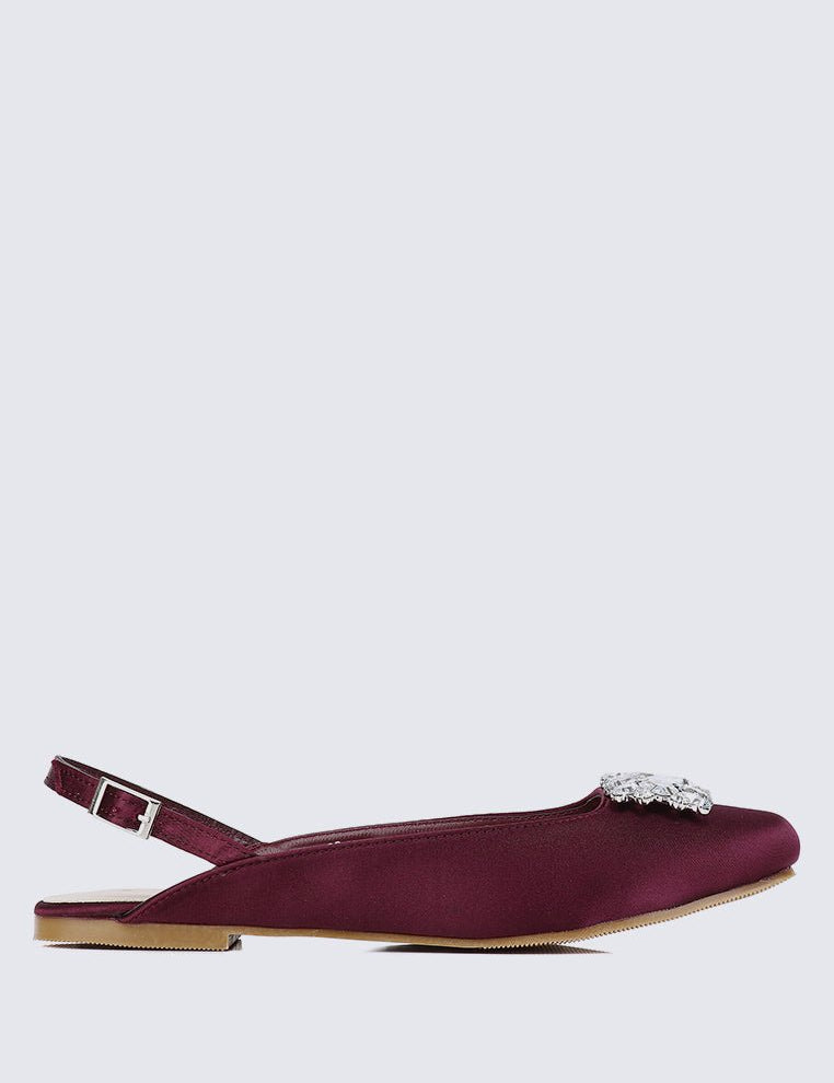 Gemie Comfy Ballerina In MaroonShoes - myballerine