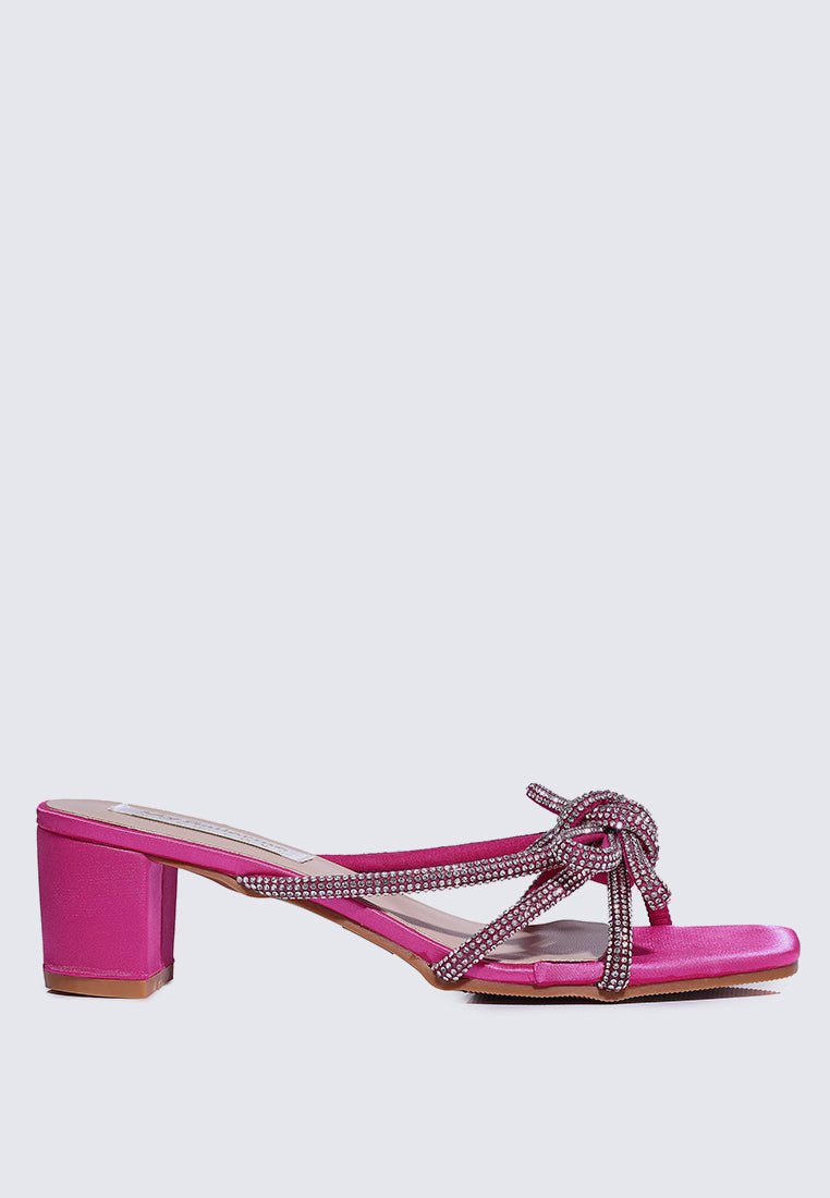 Genevieve Comfy Heels In FuchsiaShoes - myballerine