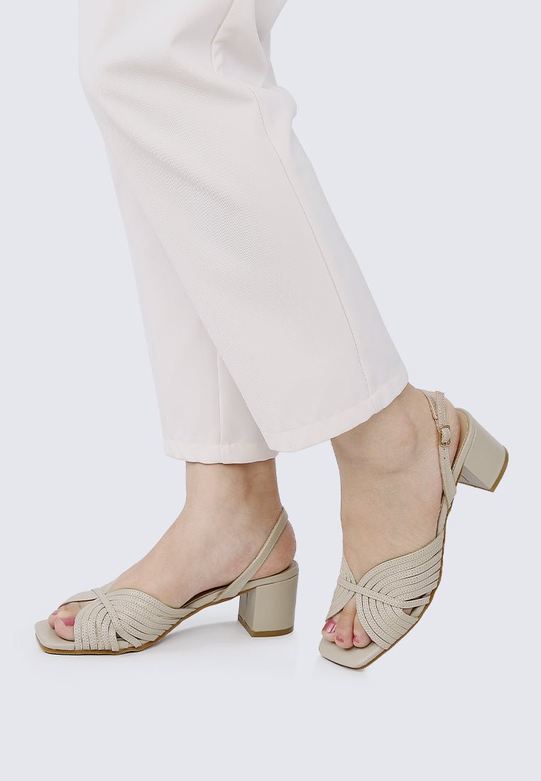 Gia Comfy Heels In AlmondShoes - myballerine