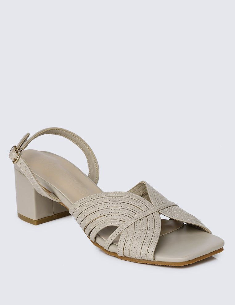 Gia Comfy Heels In AlmondShoes - myballerine