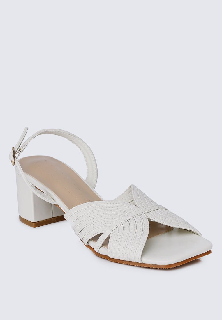 Gia Comfy Heels In Off WhiteShoes - myballerine