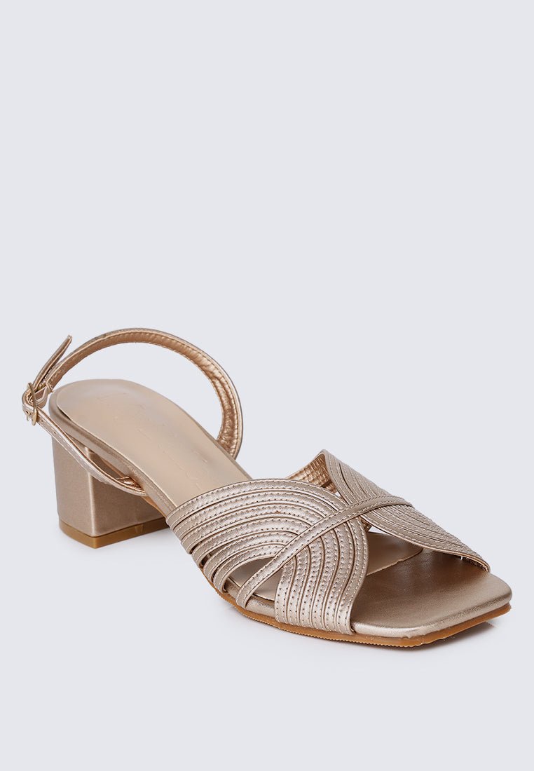 Gia Comfy Heels In Rose GoldShoes - myballerine