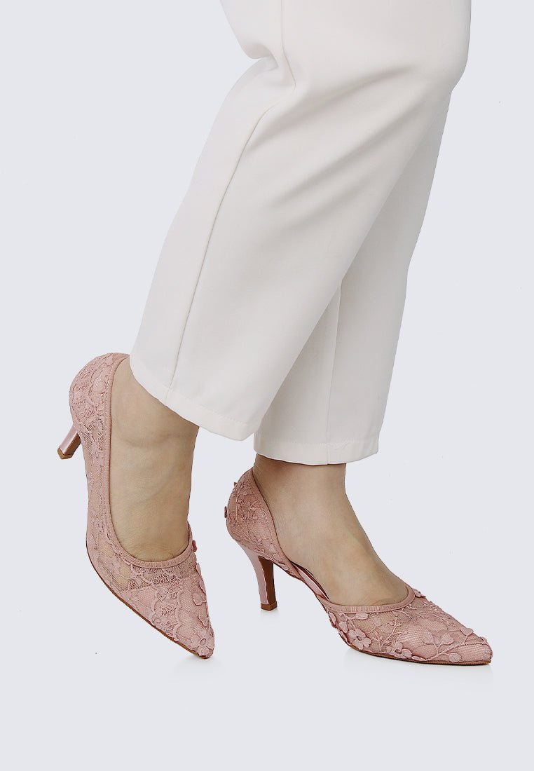 Giana Comfy Pumps In Pink - myballerine