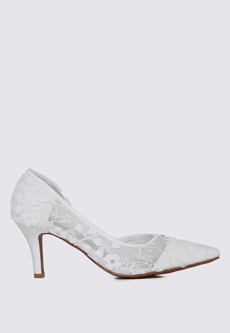 Giana Comfy Pumps In WhiteShoes - myballerine