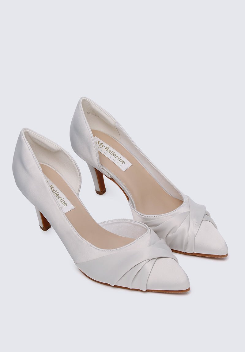 Ginny Comfy Pumps In IvoryShoes - myballerine