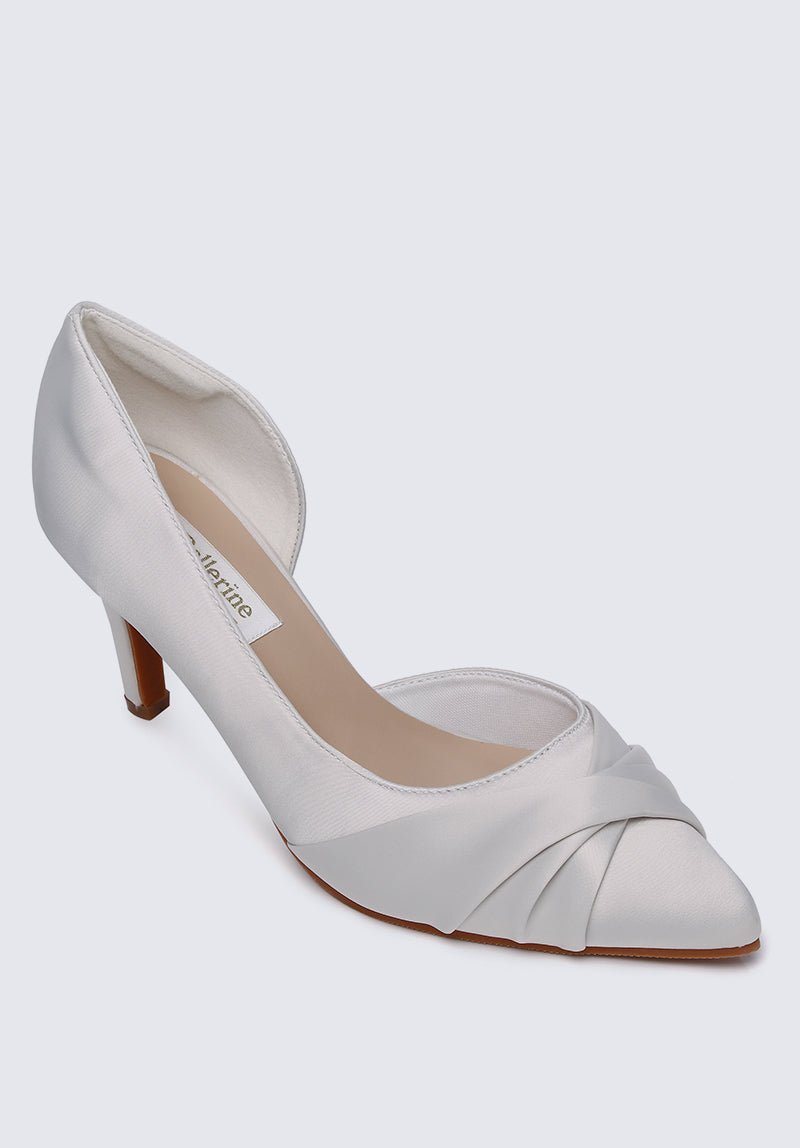 Ginny Comfy Pumps In IvoryShoes - myballerine