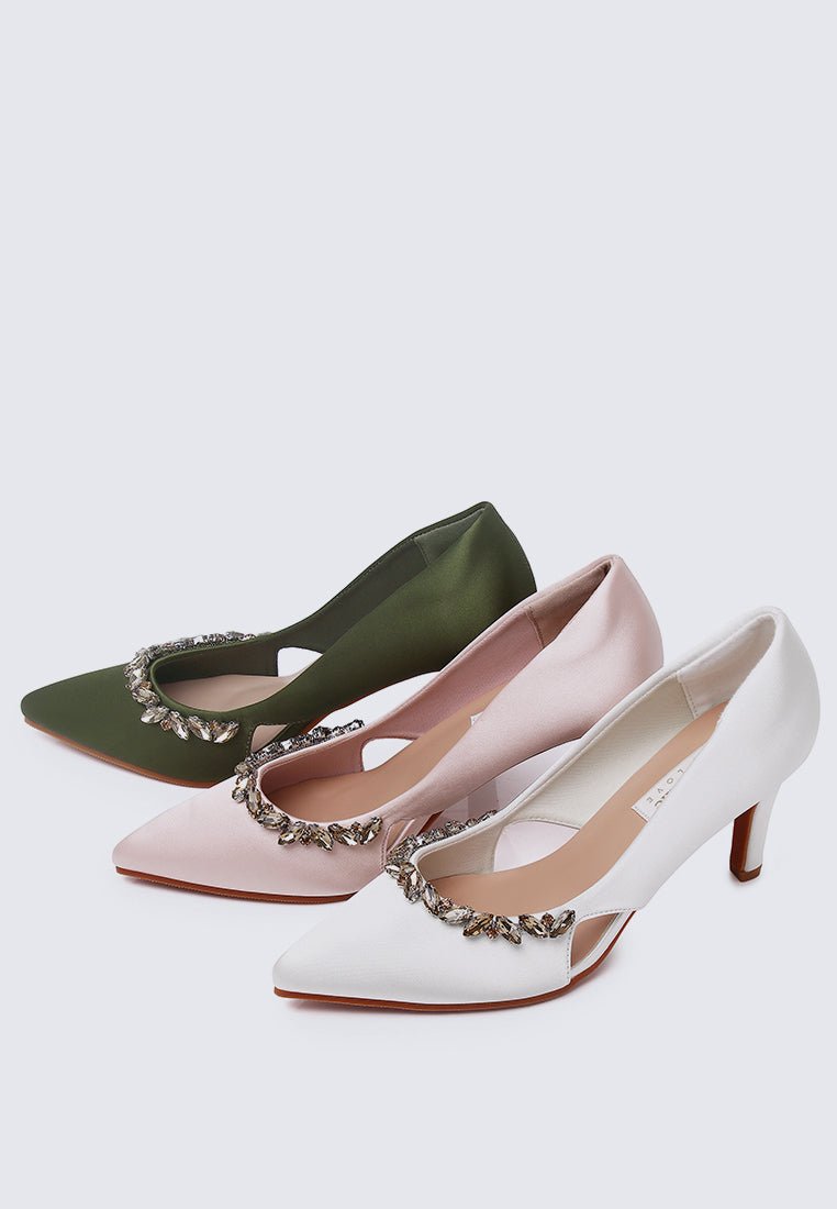 Gisele Comfy Pumps In OliveShoes - myballerine