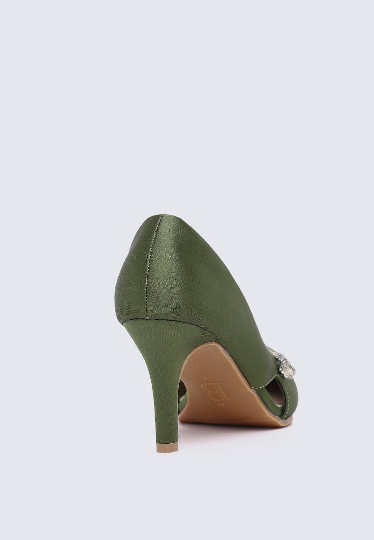 Gisele Comfy Pumps In OliveShoes - myballerine