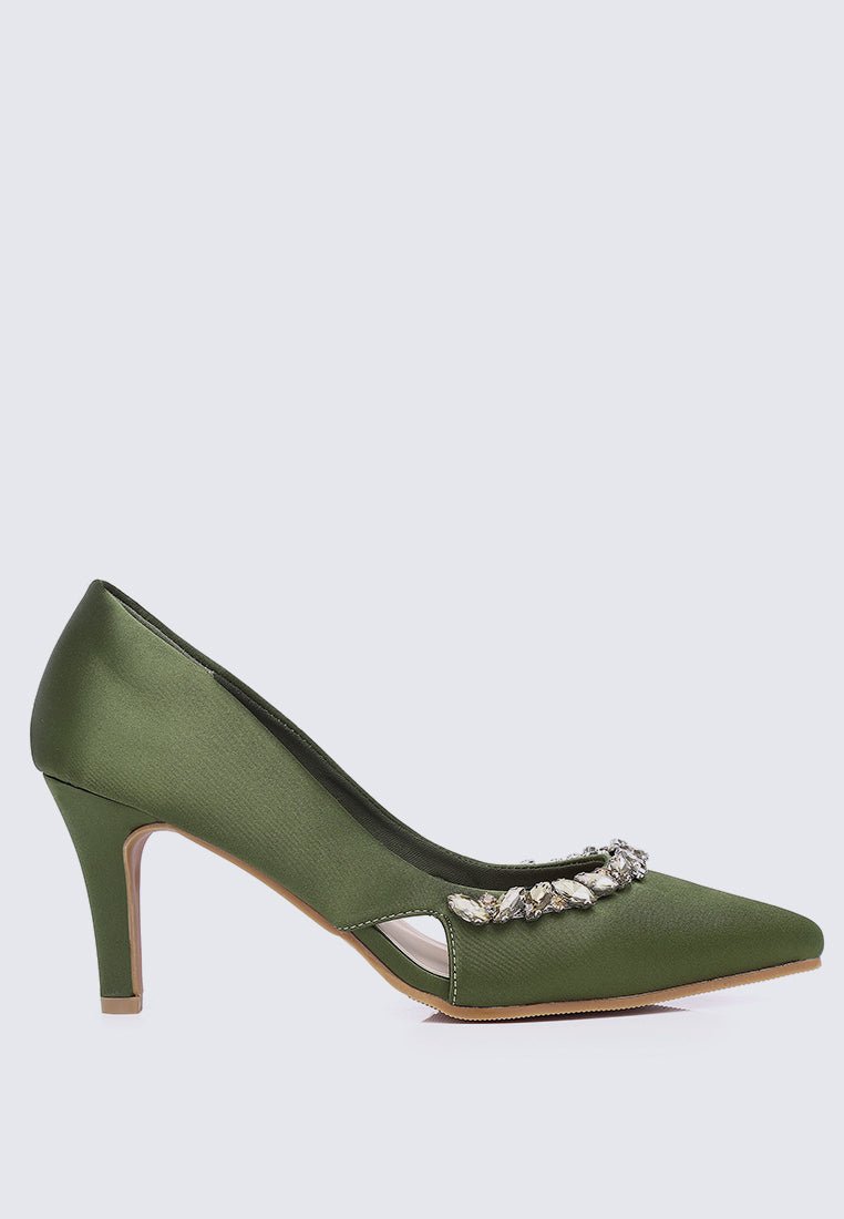 Gisele Comfy Pumps In OliveShoes - myballerine