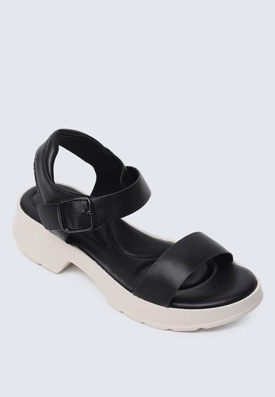 Go Walk Comfy Sandals In BlackShoes - myballerine