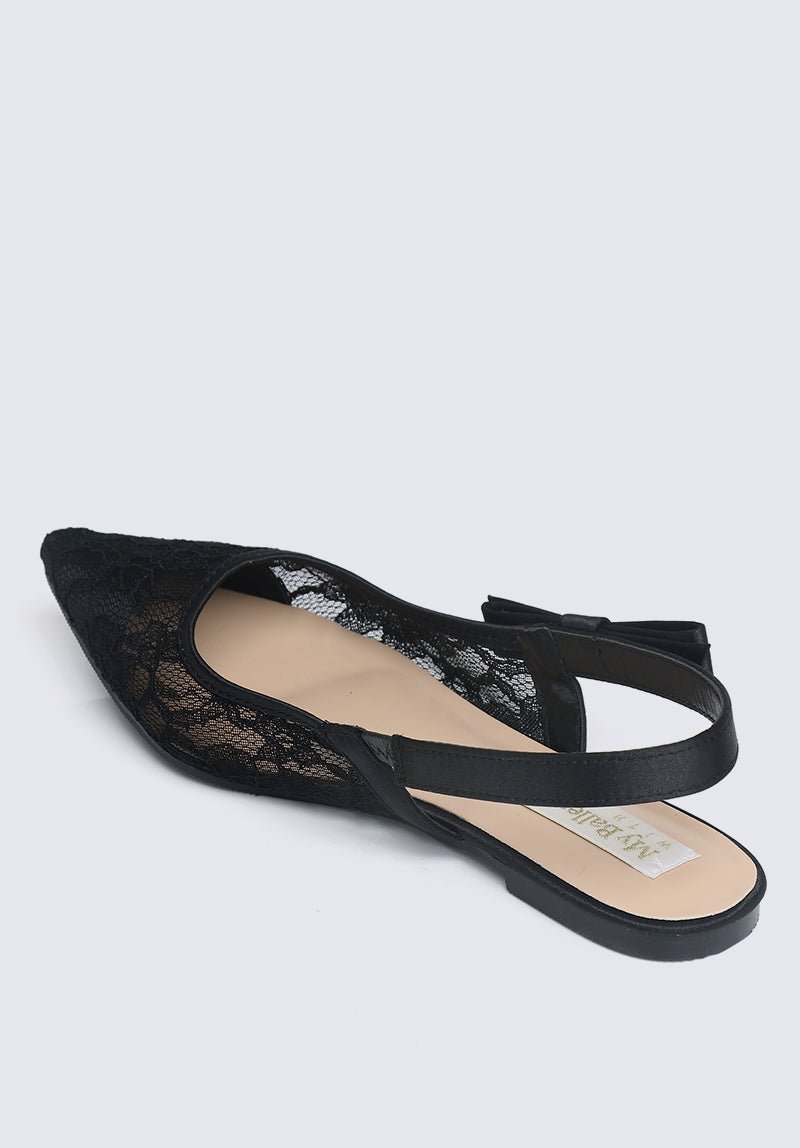 Isabella Comfy Ballerina In Black - myballerine