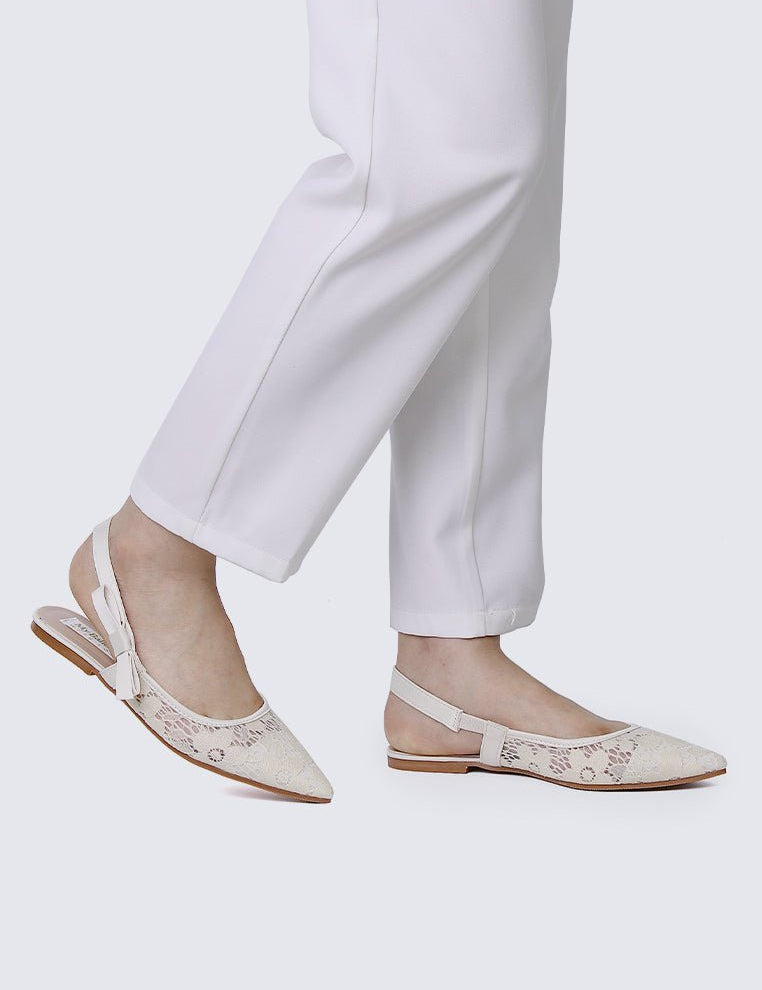 Isabella Comfy Ballerina In Cream - myballerine