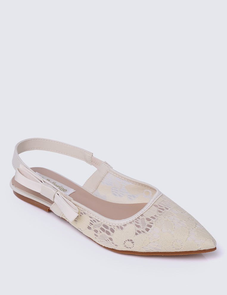 Isabella Comfy Ballerina In Cream - myballerine