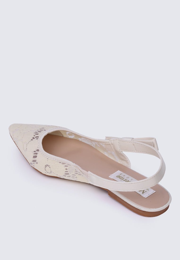 Isabella Comfy Ballerina In Cream - myballerine