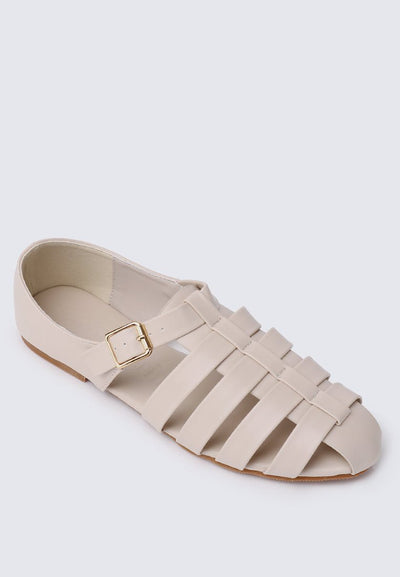 Iza comfy Sandals In BeigeShoes - myballerine