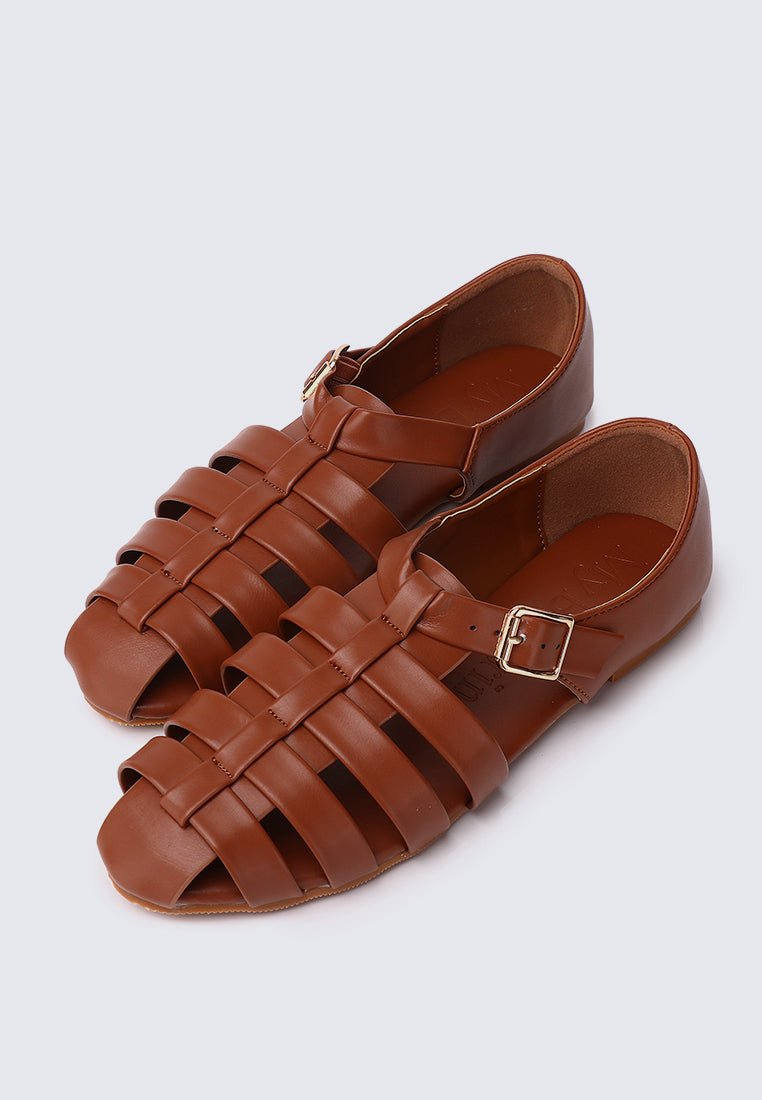 Iza comfy Sandals In BrownShoes - myballerine