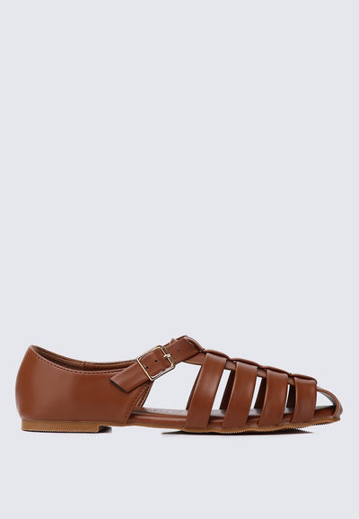 Iza comfy Sandals In BrownShoes - myballerine
