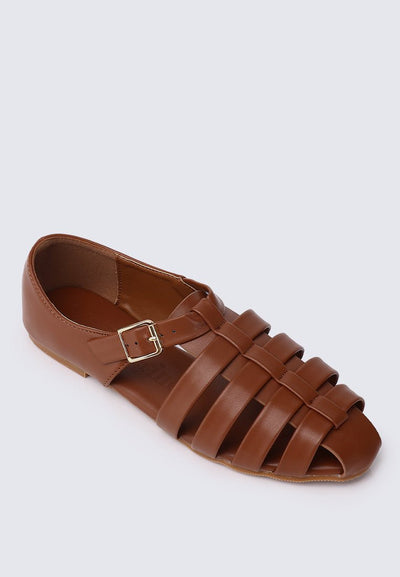 Iza comfy Sandals In BrownShoes - myballerine