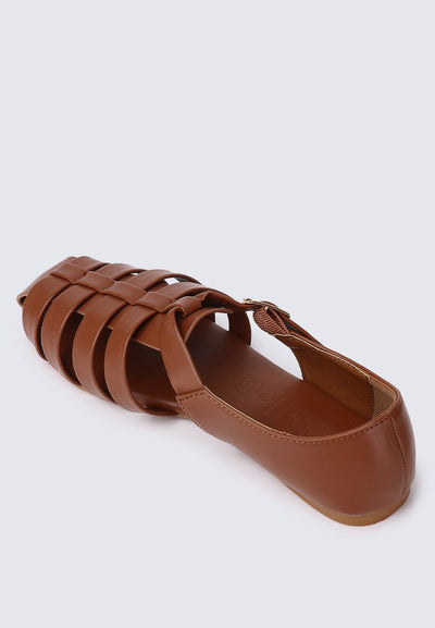 Iza comfy Sandals In BrownShoes - myballerine