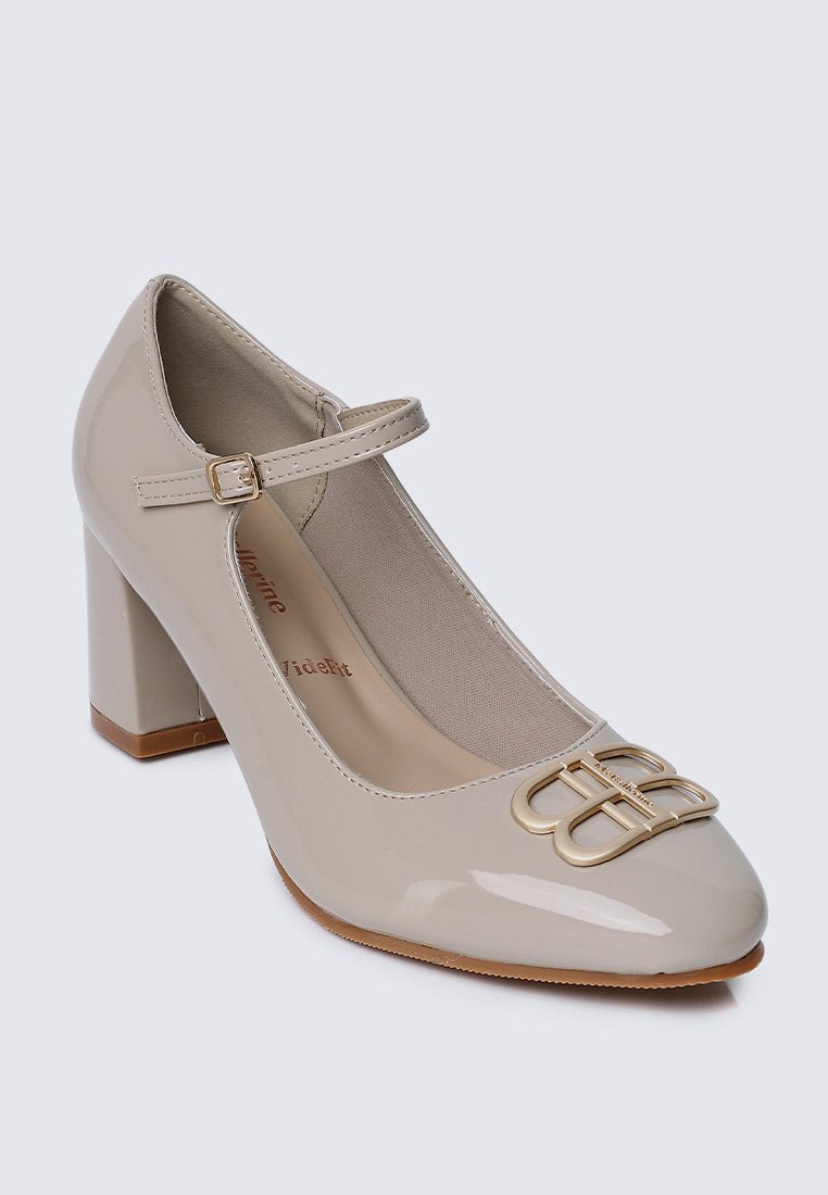 Jane WideFit Comfy Pumps In AlmondShoes - myballerine