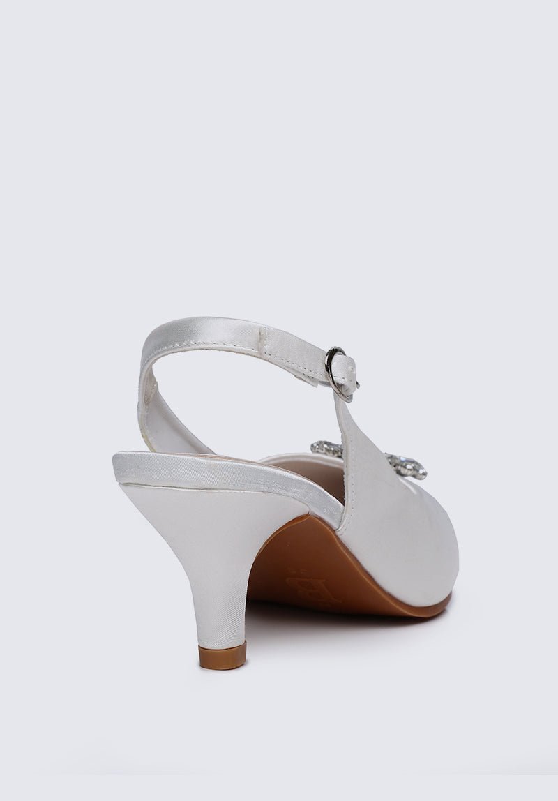 Jeannie Comfy Heels In IvoryShoes - myballerine