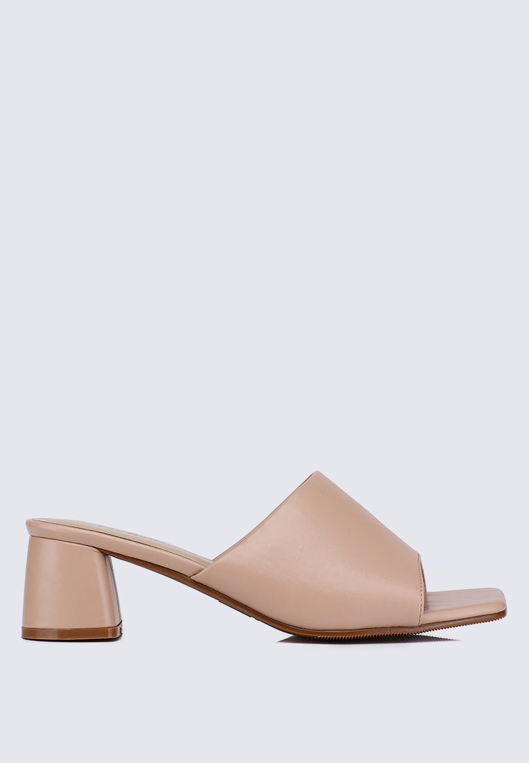 Karissa WideFit Comfy Heels In NudeShoes - myballerine