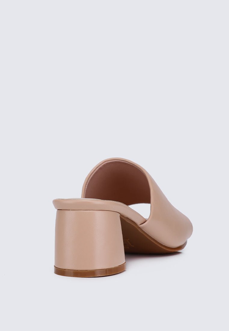 Karissa WideFit Comfy Heels In NudeShoes - myballerine