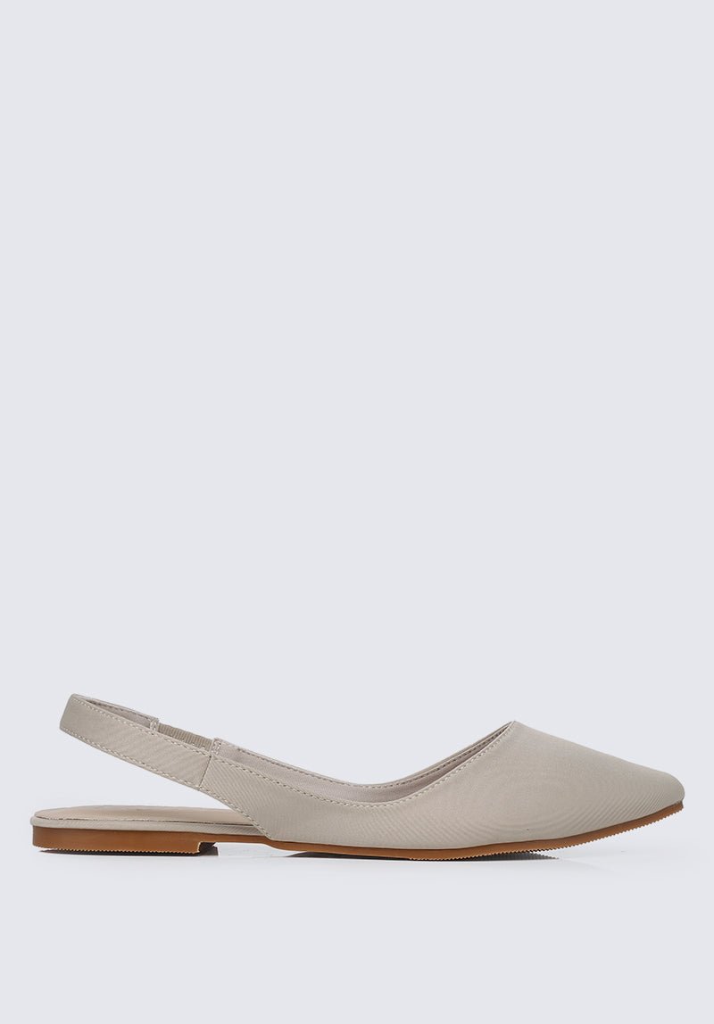 Kate Comfy Ballerina In Beige - myballerine