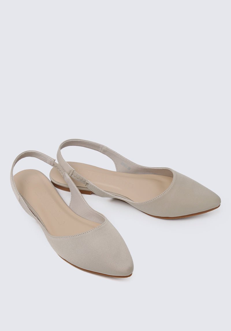 Kate Comfy Ballerina In Beige - myballerine