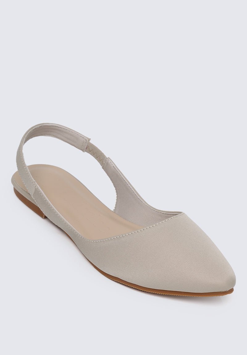 Kate Comfy Ballerina In Beige - myballerine