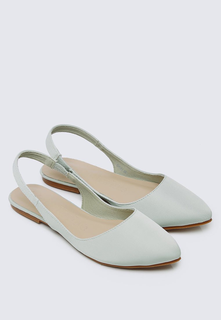 Kate Comfy Ballerina In Sage Green - myballerine