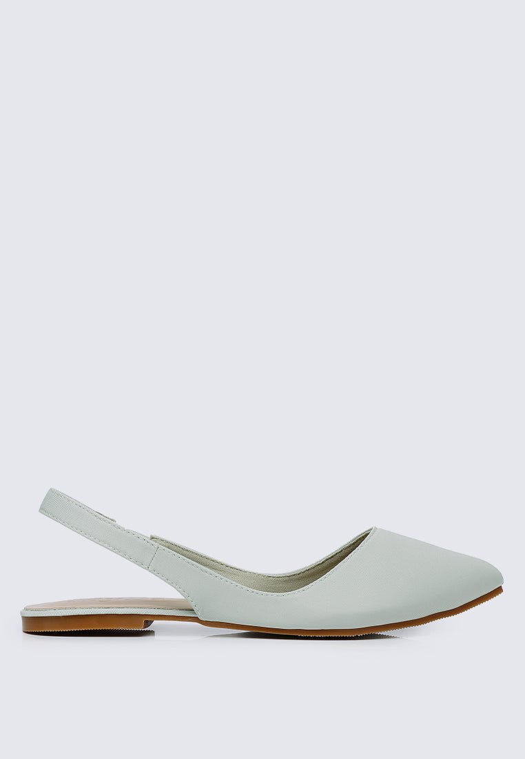 Kate Comfy Ballerina In Sage Green - myballerine