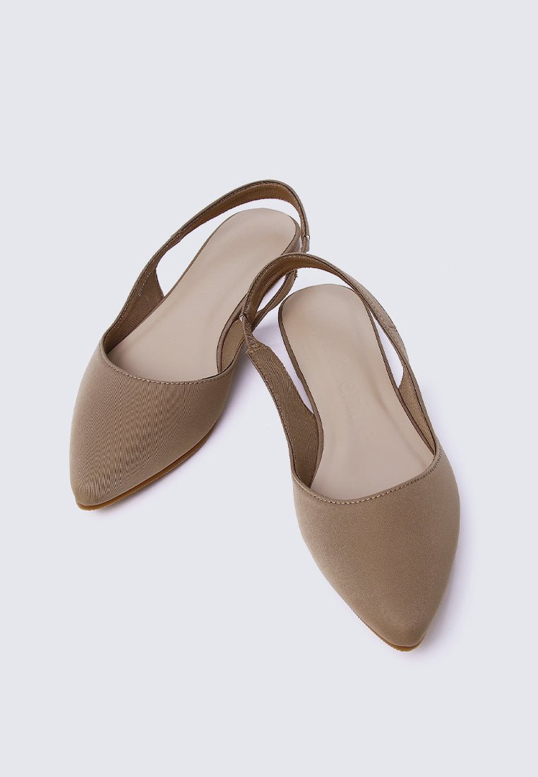 Kate Comfy Ballerina In Taupe - myballerine