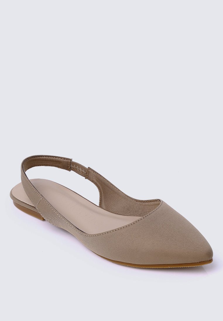 Kate Comfy Ballerina In Taupe - myballerine