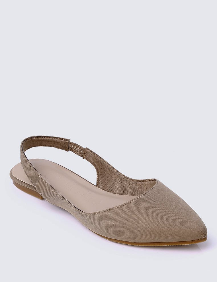 Kate Comfy Ballerina In Taupe - myballerine