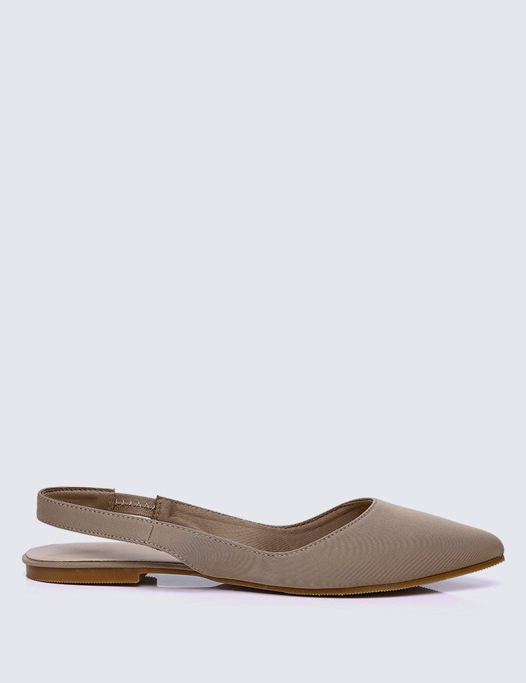 Kate Comfy Ballerina In Taupe - myballerine